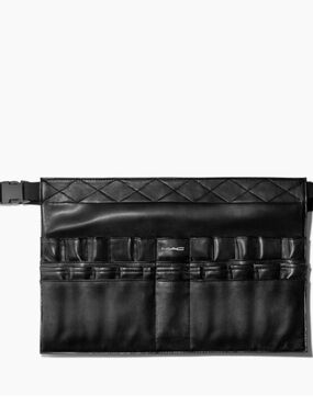 BNWT RARE MAC COSMETICS EMPLOYEE BLACK BRUSH BELT  bag holds 20 brushes